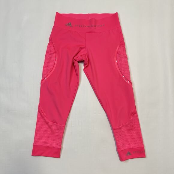 Adidas Stella McCartney Performance Essentials Tights XS Pink Black Lot Of 2 - Picture 12 of 16